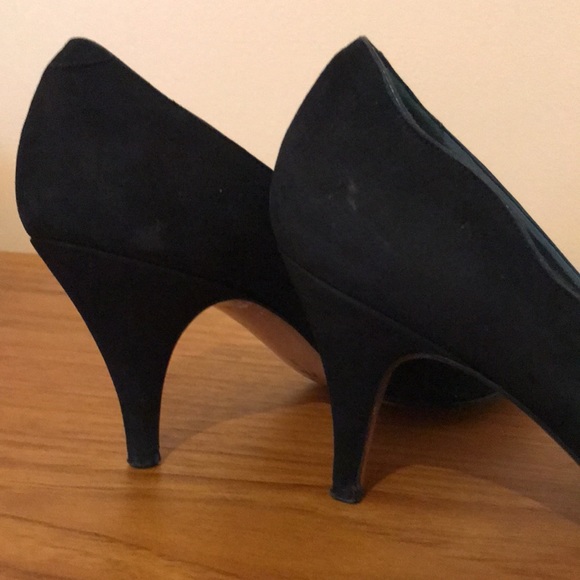 Vintage Bally black scalloped edge heels, super elegant, unsurpassed quality. - Picture 3 of 14
